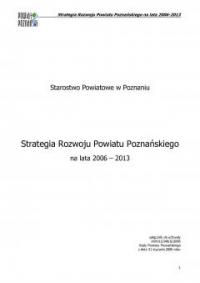 Monitoring Stategii Rozwoju Powiatu Poznańskiego na lata...